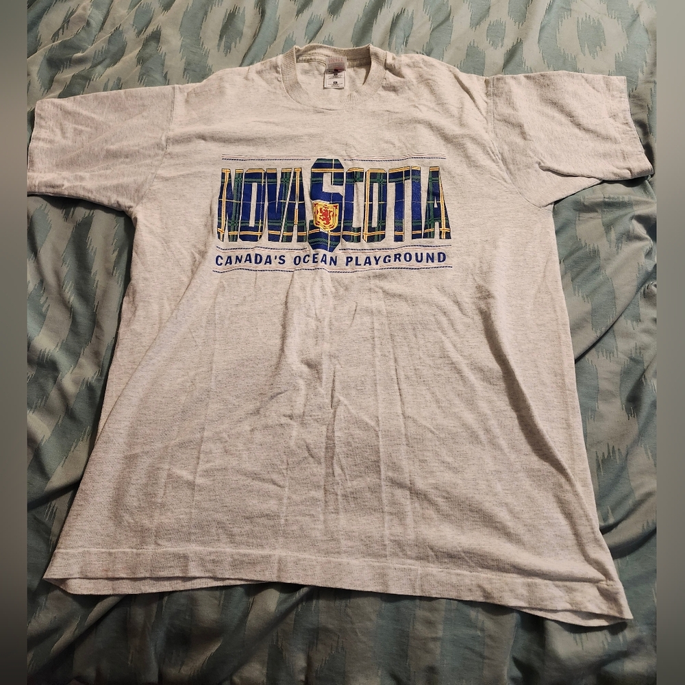 Nova Scotia‎ Canada's Ocean Playground Single Stitch VTG T-Shirt Men's Size XL